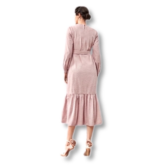 ✌🏼 #2487 Self Belted Flip Hem Button Front Dress - Picture 7 of 16